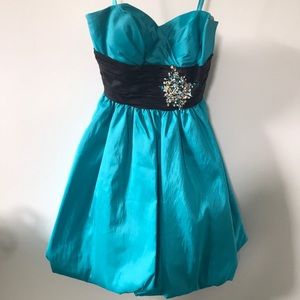 Blue Mari Lee Cocktail Dress